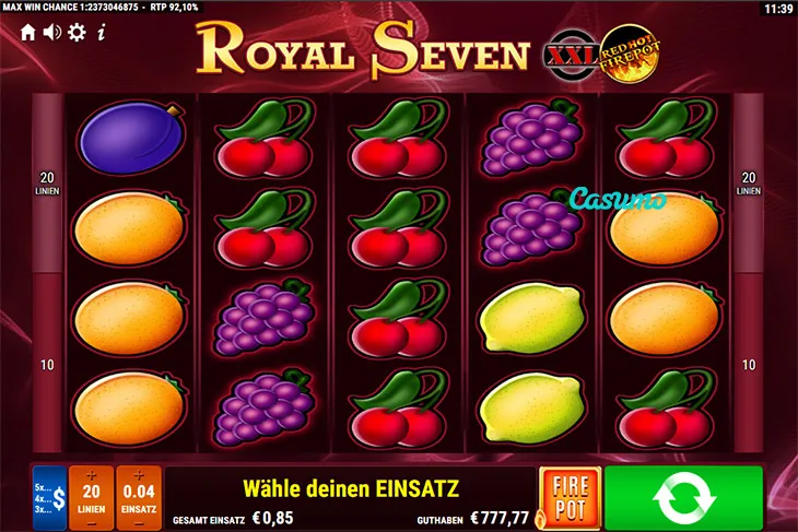 Royal Seven XXL Red Hot Fire Pot
