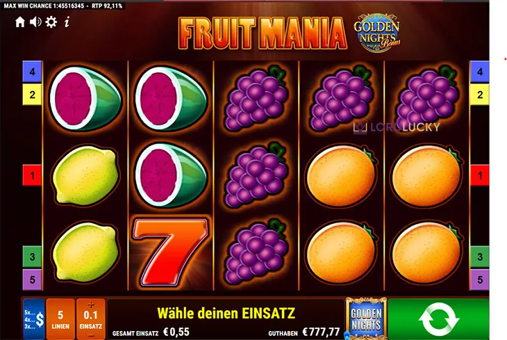Fruit Mania Golden Nights