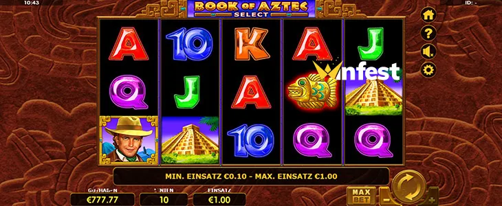 book of aztec select Logo