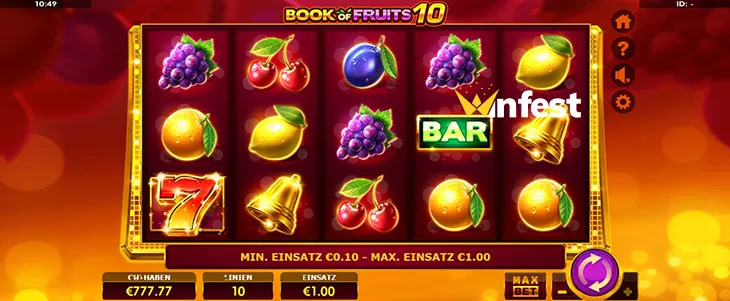 book of fruits 10 Logo
