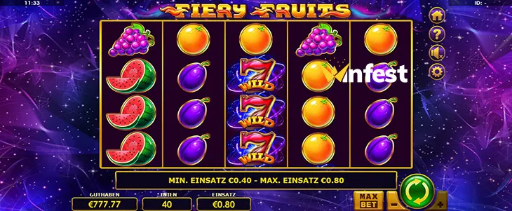 fiery fruits Logo