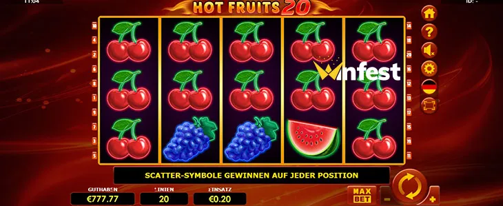 hot fruits 20 Logo