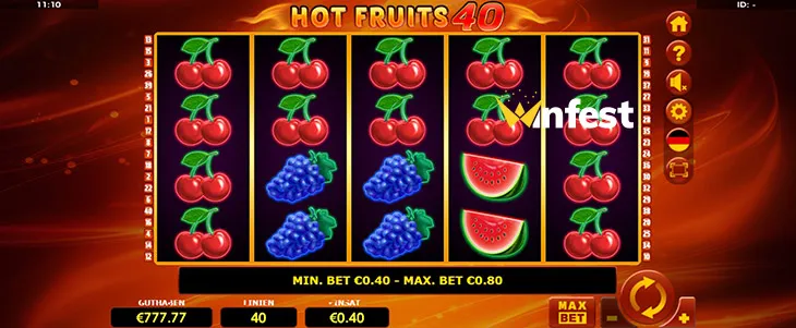 hot fruits 40 Logo