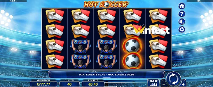 hot soccer Logo