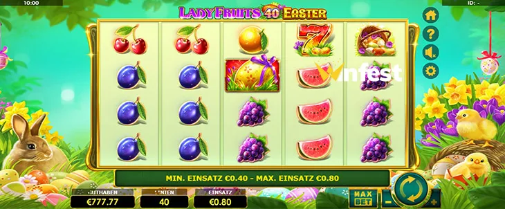 lady fruits 40 easter Logo