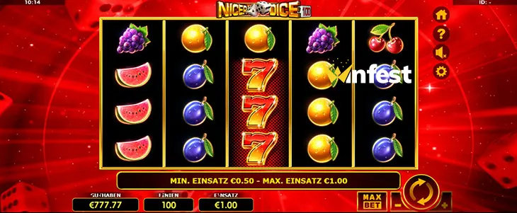 nicer dice 100 Logo