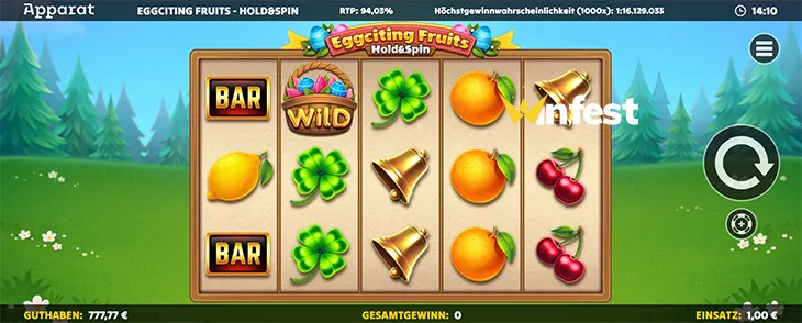 eggciting fruits - hold & spin Logo
