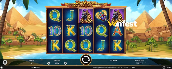 jack potter & the book of nubia Logo