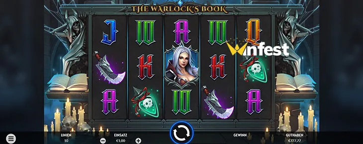 the warlock's book Logo