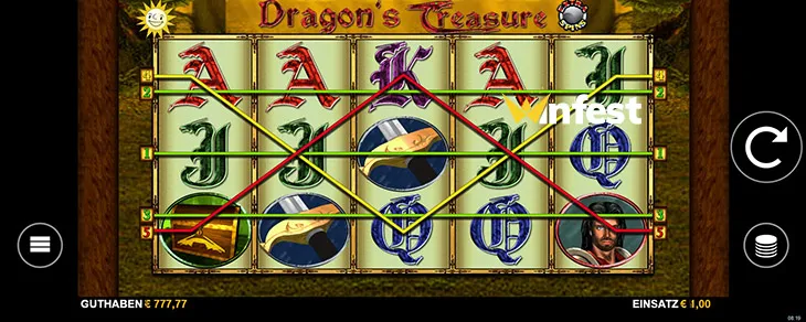 dragon's treasure extra spins Logo