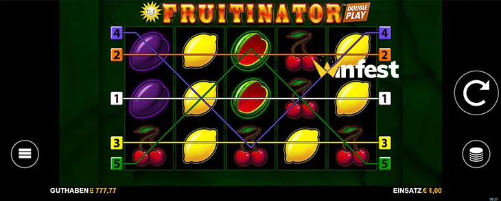 fruitinator double play Logo