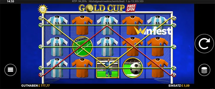 gold cup free spin Logo