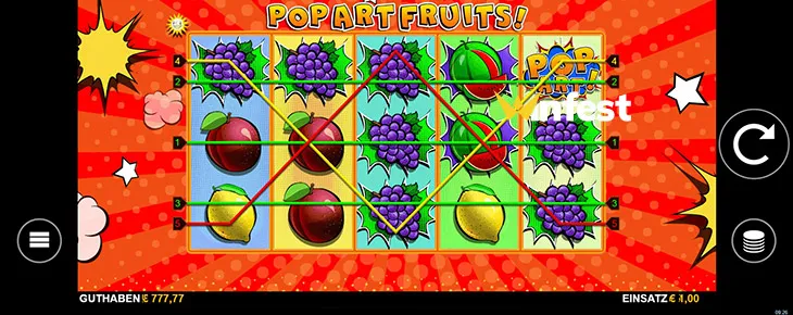 pop art fruits Logo