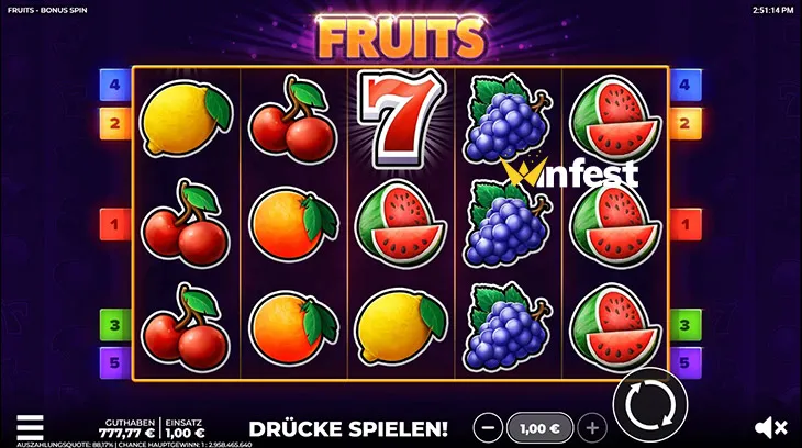 fruits - bonus spin Logo