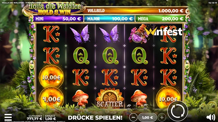 holla die waldfee - hold and win Logo