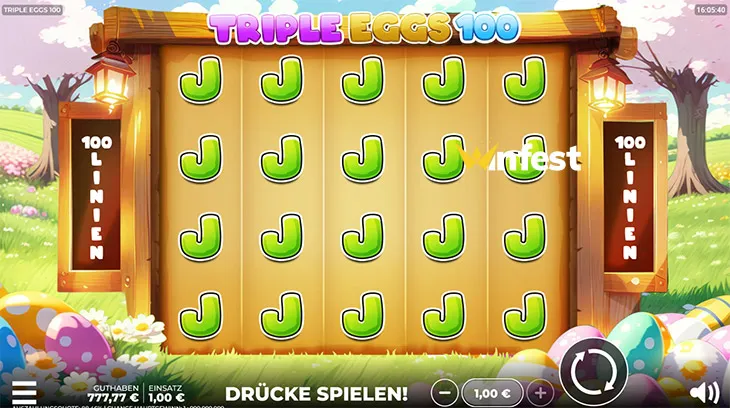 triple eggs 100 Logo