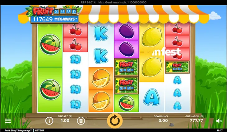 fruit shop megaways Logo