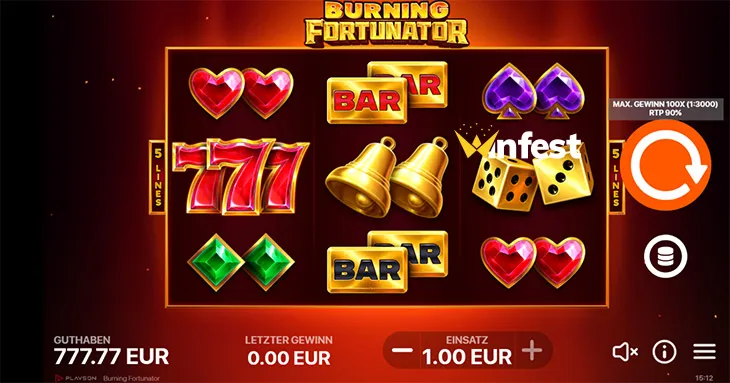 burning fortunator Logo