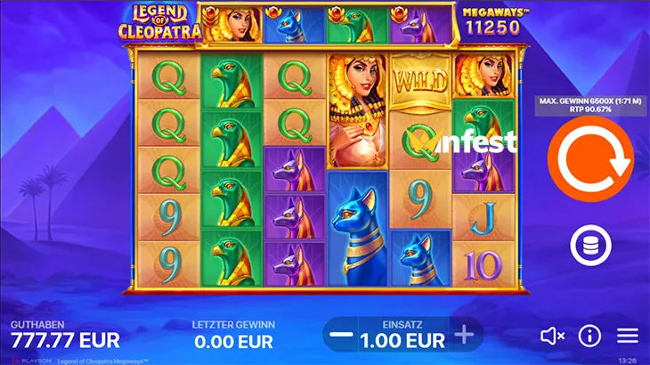 legend of cleopatra megaways Logo