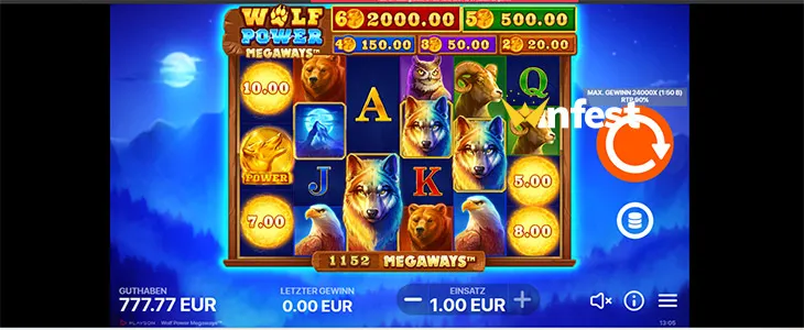 wolf power megaways Logo
