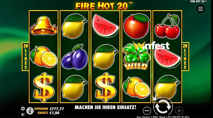 fire hot 20 Logo