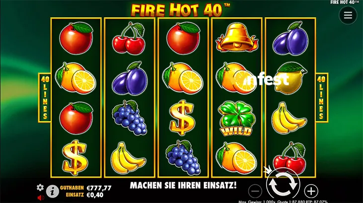 fire hot 40 Logo