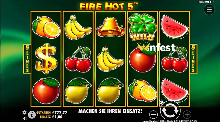 fire hot 5 Logo