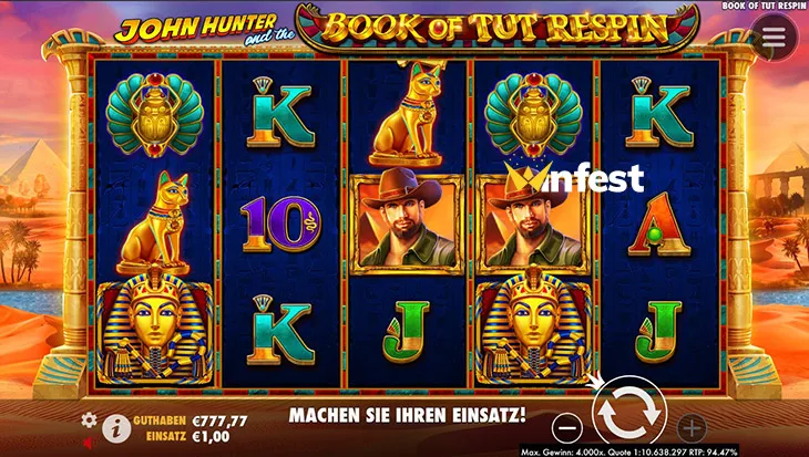 john hunter and the book of tut respin Logo