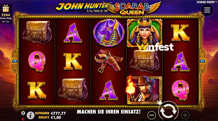 john hunter and the tomb of the scarab queen Logo