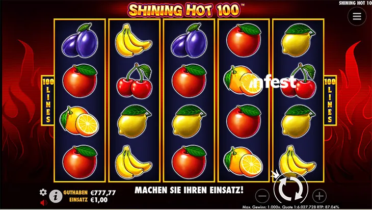 shining hot 100 Logo