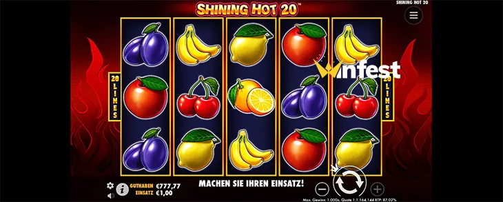 shining hot 20 Logo