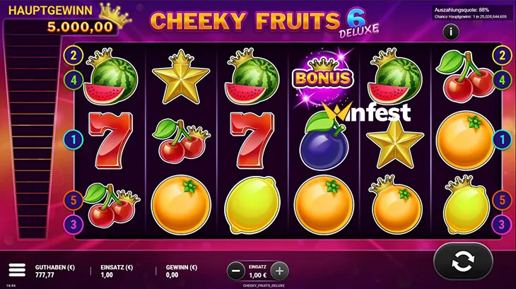 cheeky fruits 6 deluxe Logo