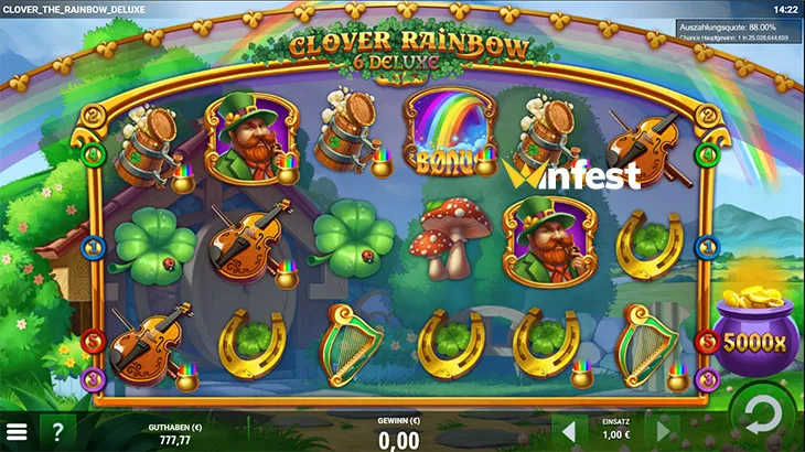 clover rainbow 6 deluxe Logo