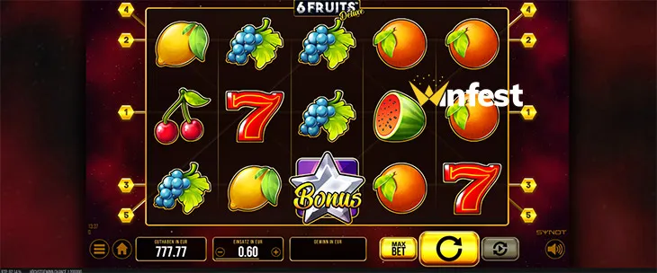 6 fruits deluxe Logo