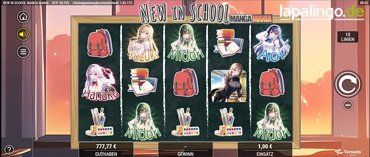 new in school - manga mania Logo