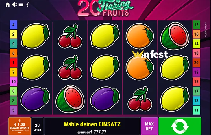 20 flaring fruits Logo