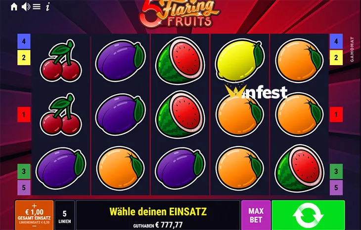 5 flaring fruits Logo