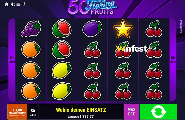 50 flaring fruits Logo