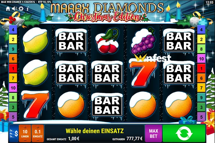 maaax diamonds christmas edition Logo