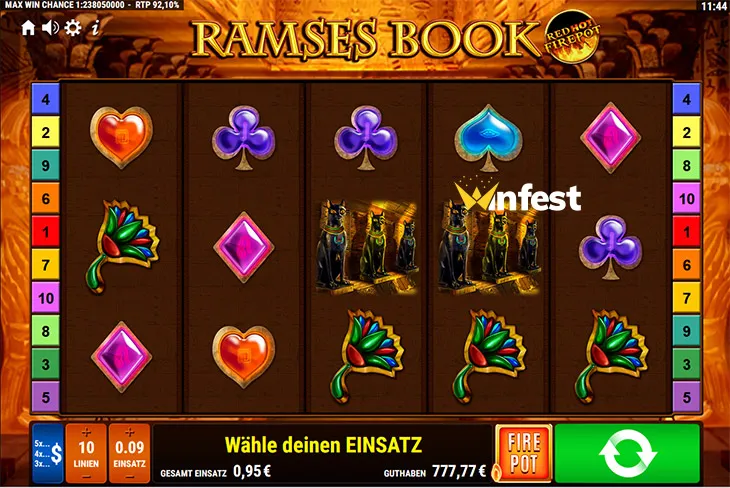 ramses book red hot firepot Logo