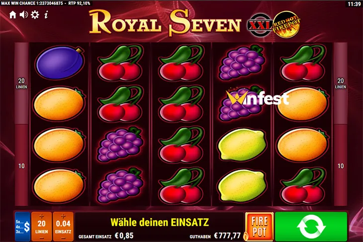 royal seven xxl red hot fire pot Logo