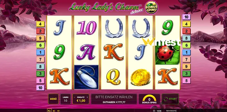 lucky lady's charm™ deluxe bonus spins Logo
