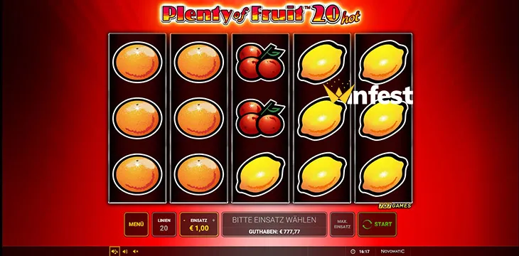 plenty of fruit™ 20 hot Logo