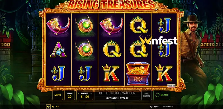 rising treasures™ Logo