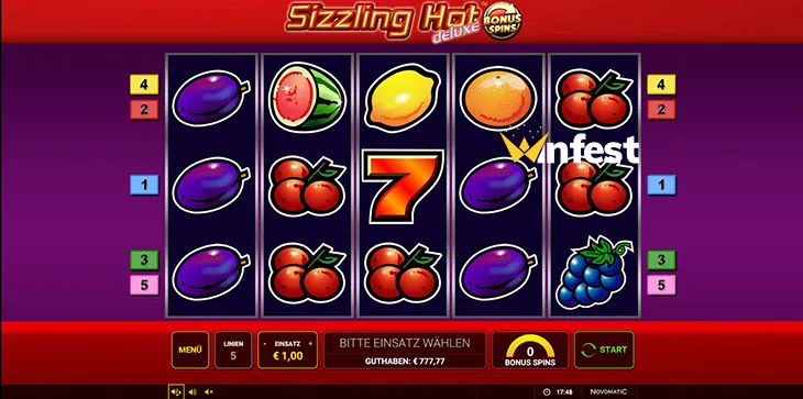 sizzling hot™ deluxe bonus spins Logo