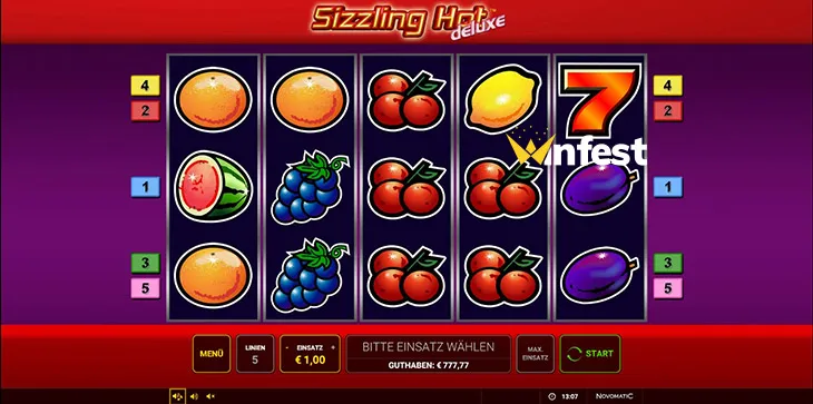 sizzling hot™ deluxe Logo