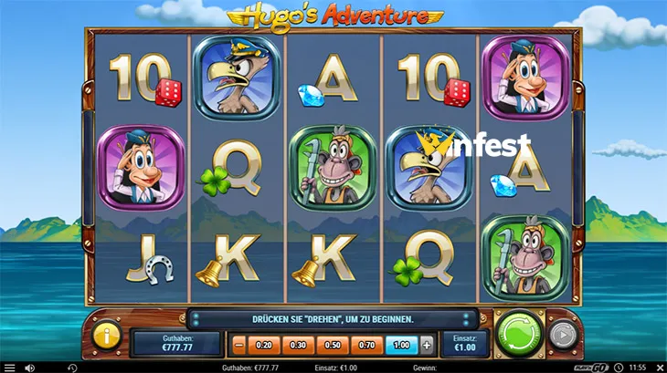 hugo's adventure Logo