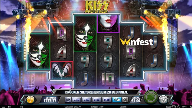 kiss reels of rock Logo
