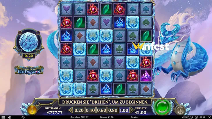 legend of the ice dragon Logo