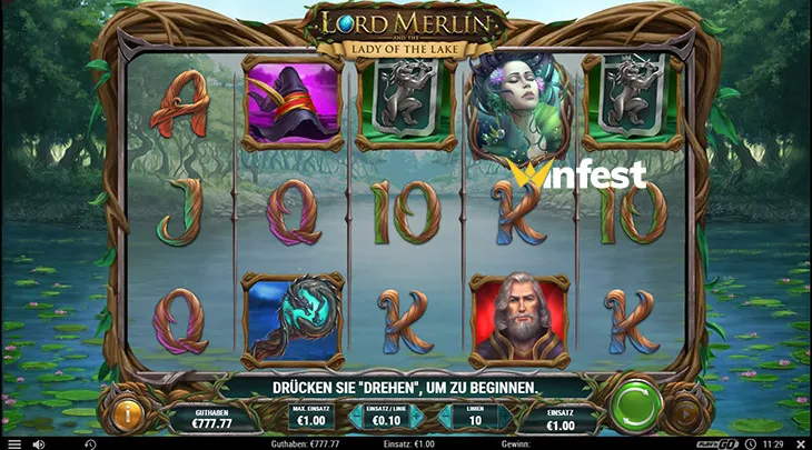 lord merlin and the lady of the lake Logo